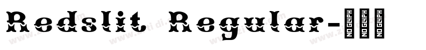 Redslit Regular字体转换